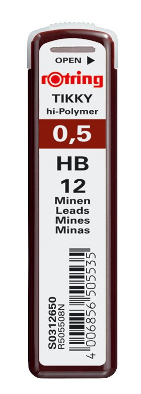 Pin Rotring - 0,5 mm HB - Stiftpenne, Penne, Penne, kridt & tusch