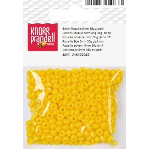 Rocaillesp�rlor 5 mm, 35 g, citrongul