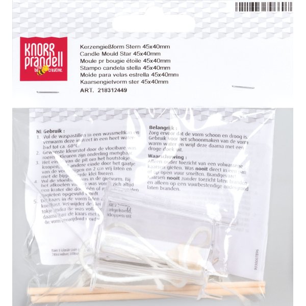 Stj�rnformad ljusform 4,5 x 4 cm