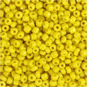 Rocailleperler 3 mm Gul 25 g Rocailleperler 3 mm Gul 25 g