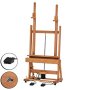 Atelj�staffli Mabef M/02 - med dubbel dukh�llare, oljad bok