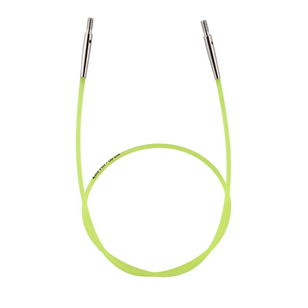 Enkeltkabel KnitPro Grøn - 60 cm - Kabelpinde, Strikketilbehør, Strikning, Strikke, hækle, knytte og væve