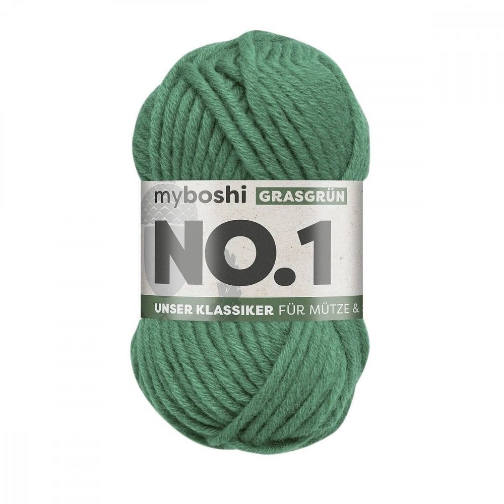 Myboshi No.1 - 50 g - Græsgrøn - Myboshi garn, Garn, Strikke, hækle, knytte og væve