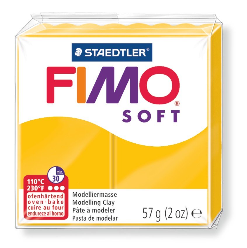 Modellervoks Fimo Soft 57 g - Gul - Fimolera, Modellere, Hobbyartikler til børn, Hobbymateriale, Håndværk