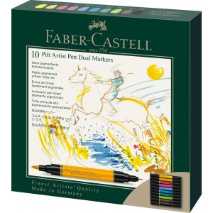 Tegnepenn - Faber-Castell - Pitt Artist Dual Marker - 10 stk