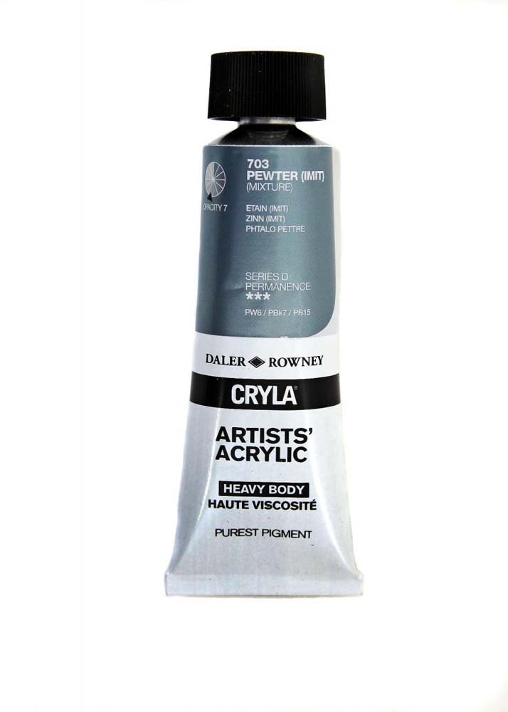 Akrylfärg Cryla 75ml - Pewter (Hue) - Akrylfärger, Konstnärsfärger