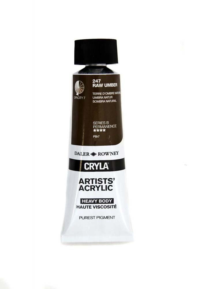 Akrylfärg Cryla 75ml - Raw Umber - Akrylfärger, Konstnärsfärger