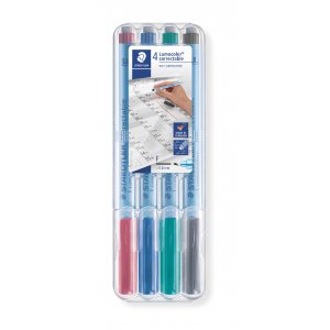 Mrkepenne Erasable Lumocolor 0,6 mm - 4 farver