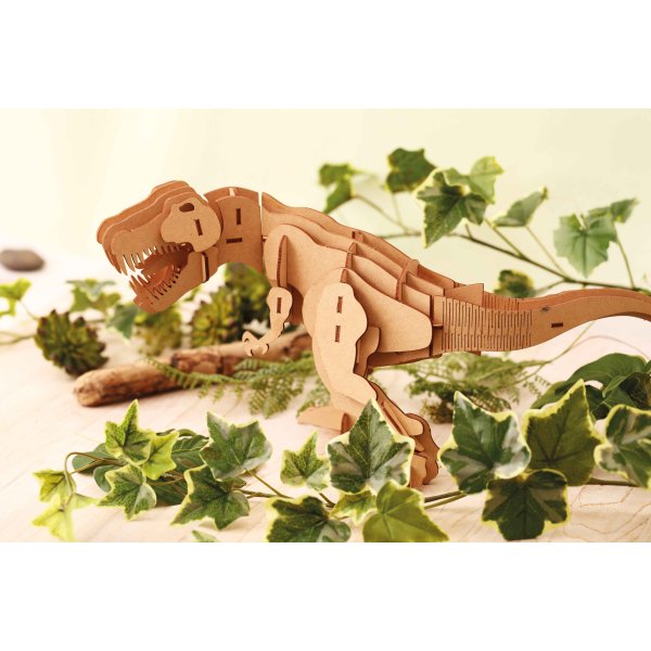 3D-pussel i tr� - Tyrannosaurus, 49 delar