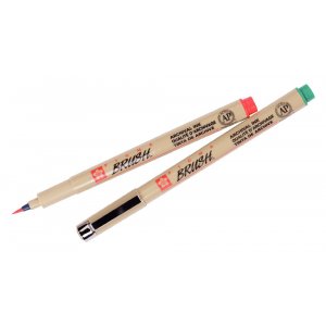 Penselpennor Pigma Brush Akrivbestndig - 9 pennor