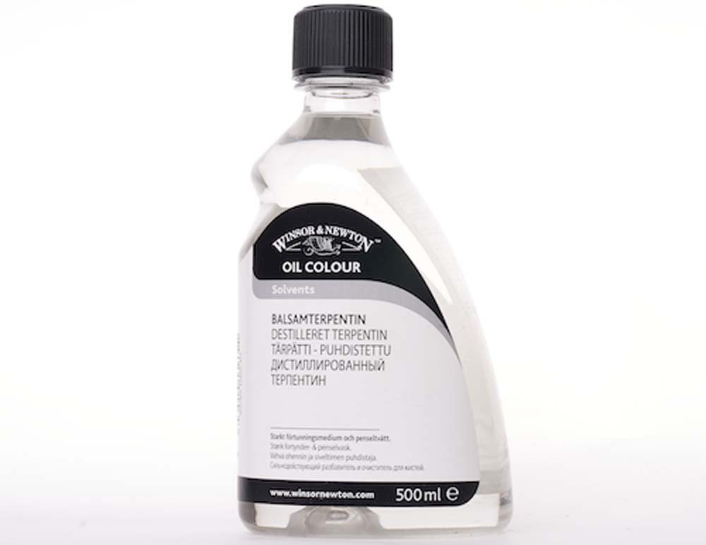 Destilleret terpentin W&N - 500 ml - Medium til oliemaling, Malermedium, Fernis og kunstner medier til kunstmaling