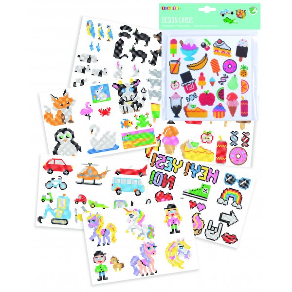 Mönsterkort - 108 motiv för rörpärlor Mönsterkort - 108 motiv för rörpärlor