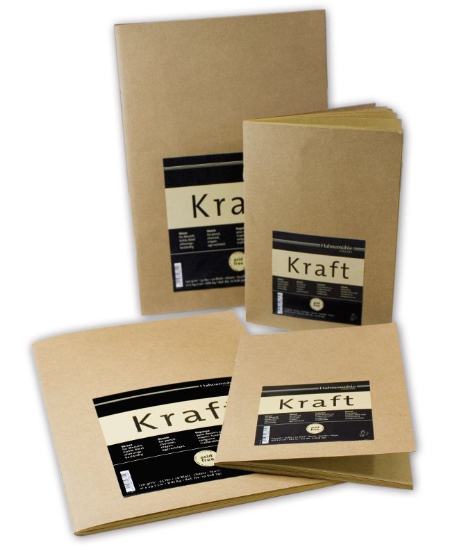 Skitsebog Hahnemühle Kraft Paper Sketch 120 g - A5 - Skitseblok, Blok