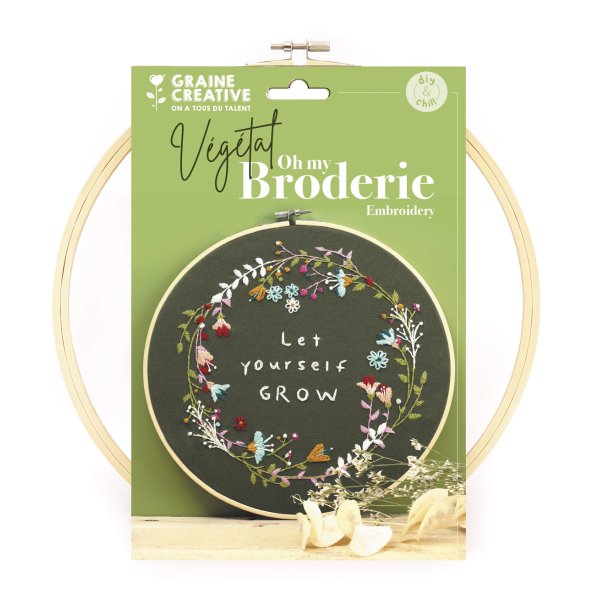 Broderikit med v�xtmotiv