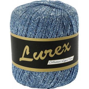Lurex Garn - lysebl - 25 g
