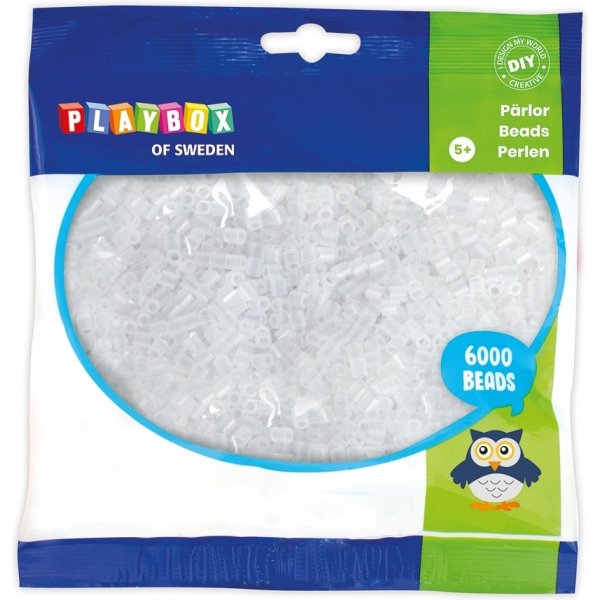 Rörpärlor Transparent - 6000 st Rörpärlor Transparent - 6000 st