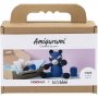 DIY-s�t amigurumi vaskebj�rn sort og bl� - 1 pakke.