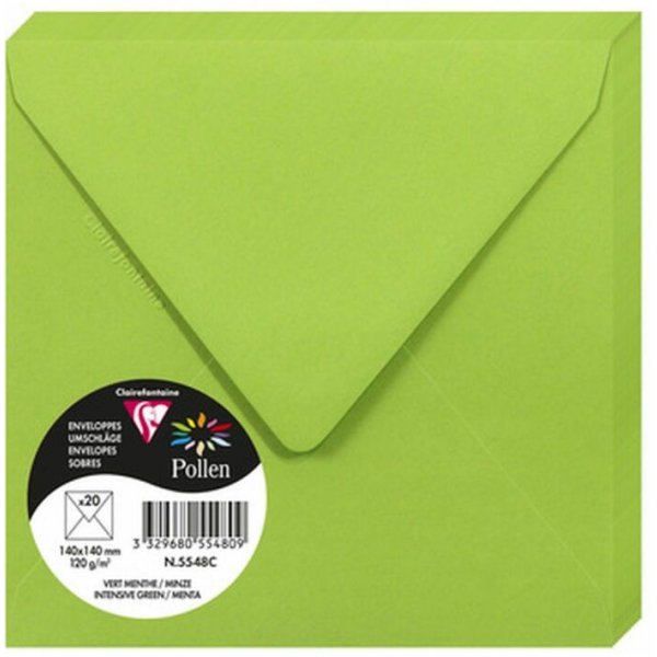 Pollen Kuvert 140x140 - 20-pack - Intensiv grn