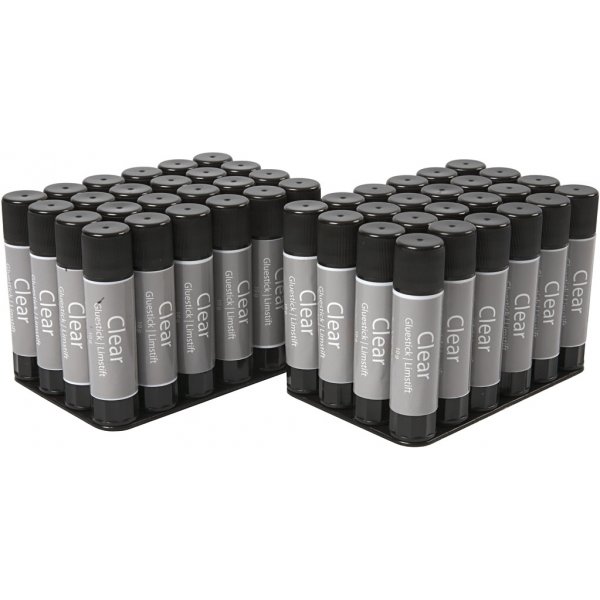 Clear Limstift - rund - 10 g - 48 st Clear Limstift - rund - 10 g - 48 st