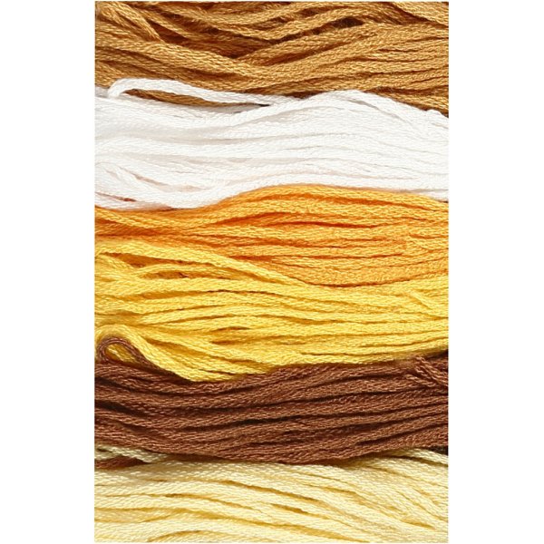 Harmoni Broderigarn - gyllen - 6 bunt Harmoni Broderigarn - gyllen - 6 bunt