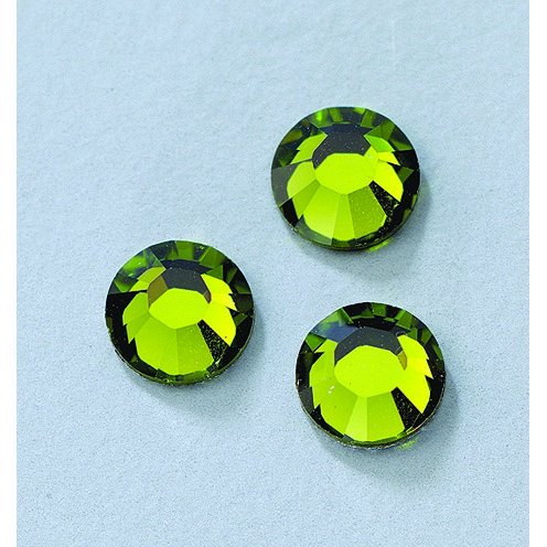 Swarovski strass flate steiner  4 mm - olivin 20-pak