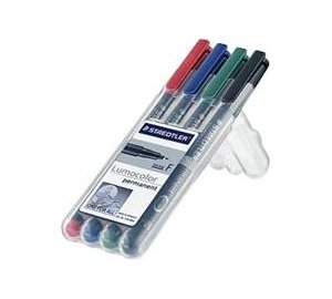 Lumocolor - Sett med 4 penner (4 forskjellige varianter med sett)