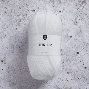 Junior garn 50 g Hvid