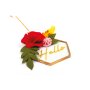Blomsterdekorerad ram - pysselkit