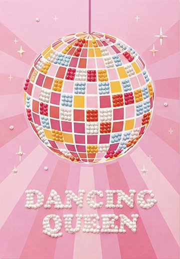 Diamond painting Happy Hour - Disco, 3 kort
