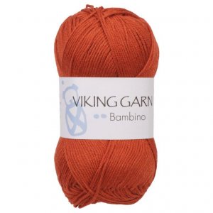 Vikinggarn Bambino 50g Mrk oransje (452)