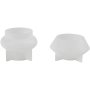 Silikonform Riflete lysholdere 4 og 5,5 cm 2-pakning - Gjennomsiktig Silikonform Riflete lysholdere 4 og 5,5 cm 2-pakning - Gjennomsiktig