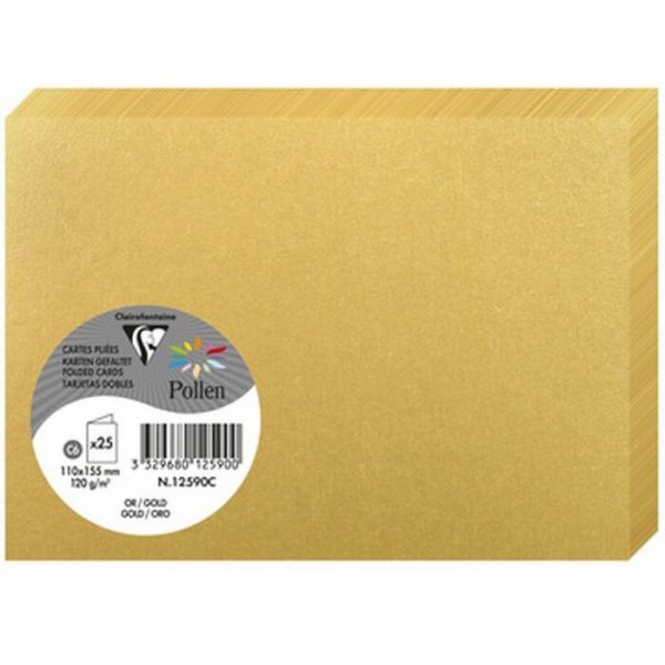 Pollen Dubbelkort 111x158 - 25-pack - Guld