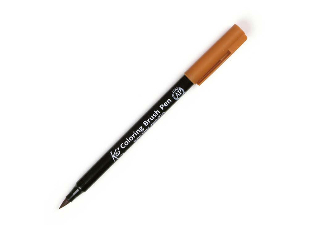 Koi Color Brush - Raw Sienna - Fiberpenne, Penne, Penne, kridt & tusch