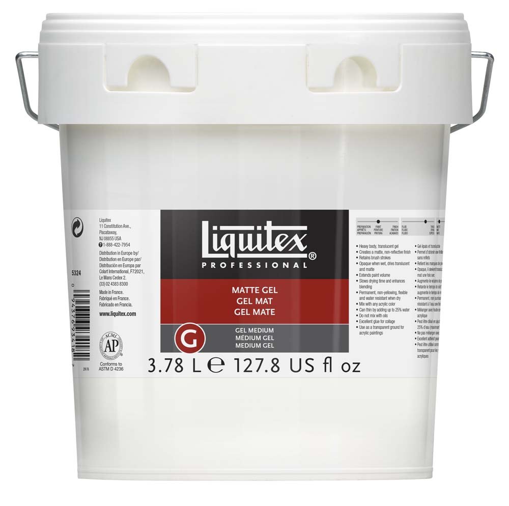 Mat Gel Liquitex 3,78 L - Akrylmedier, Malermedium, Fernis og kunstner medier til kunstmaling