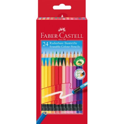 Fargeblyanter Grip utviskbar - 24 blyanter