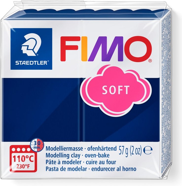 Fimo Soft - windsorblå 56 g - Fimolera, Modellere, Hobbyartikler til børn, Hobbymateriale, Håndværk
