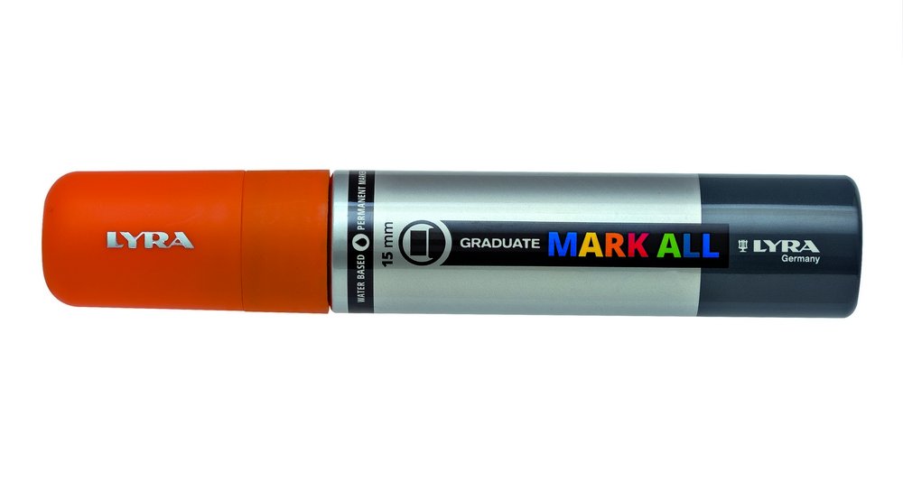 Mark All 15 mm Orange - Lyra Mark All, Markers, Penner, Penner, fargestifter og blekk
