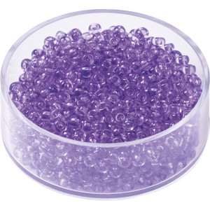 Glasp�rlor 2,5 mm, 13 g, lila