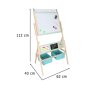 Utbildningstavla LULILO Kredo 3-i-1 med magnetisk whiteboard och griffeltavla 112 x 43 x 62 cm - Tr�