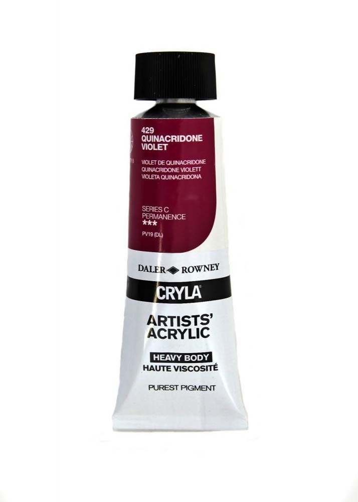 Akrylfärg Cryla 75ml - Quinacridone Violt - Akrylfärger, Konstnärsfärger