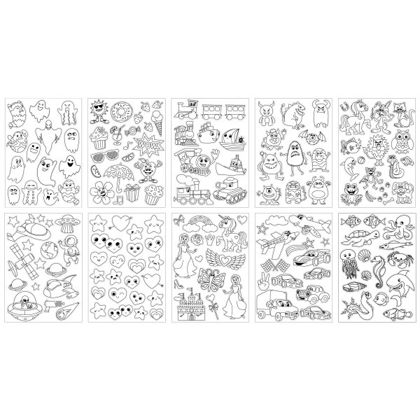 Stickers F�rl�ggning - 10 ark