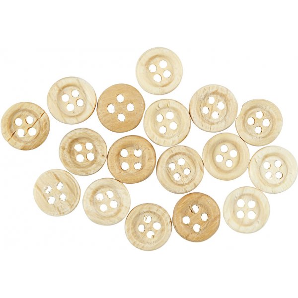 Träknappar Ø8 mm - 50 st Träknappar Ø8 mm - 50 st