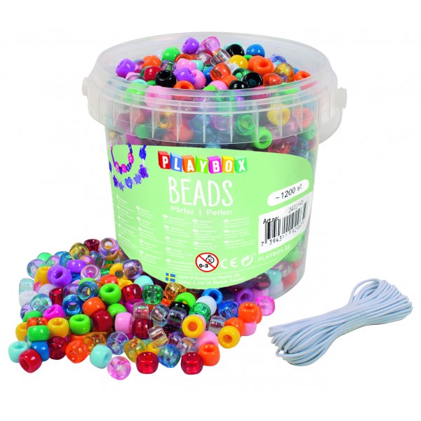 Kongop�rlor i hink olika f�rger 1200 st