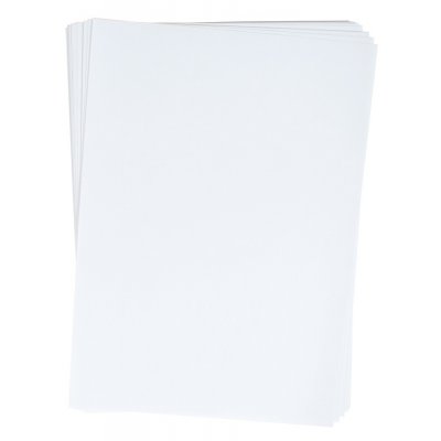 Papir 180g 25stk - Hvid