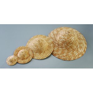 Str�hatt 16 cm - Ljus natur