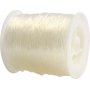 Elastisk smyckestrd - 1 mm - rund - 50 m