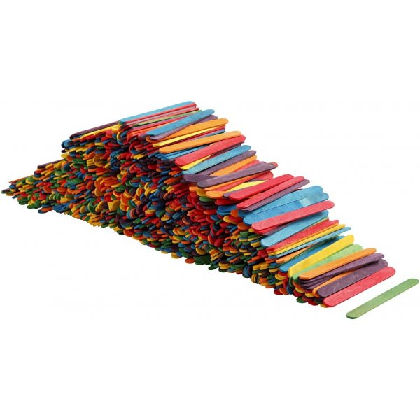 Träpinnar - mixade färger - 1000 st Träpinnar - mixade färger - 1000 st