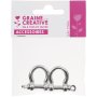 Metallshacklar silver 22 x 27 mm, 2-pack Metallshacklar silver 22 x 27 mm, 2-pack