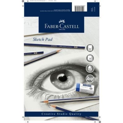 Skisseblokk Faber-Castell 100 gr Limt - A4