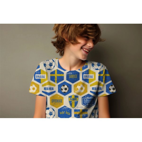 Mønstret jersey VM retro 150 cm - VM Mønstret jersey VM retro 150 cm - VM